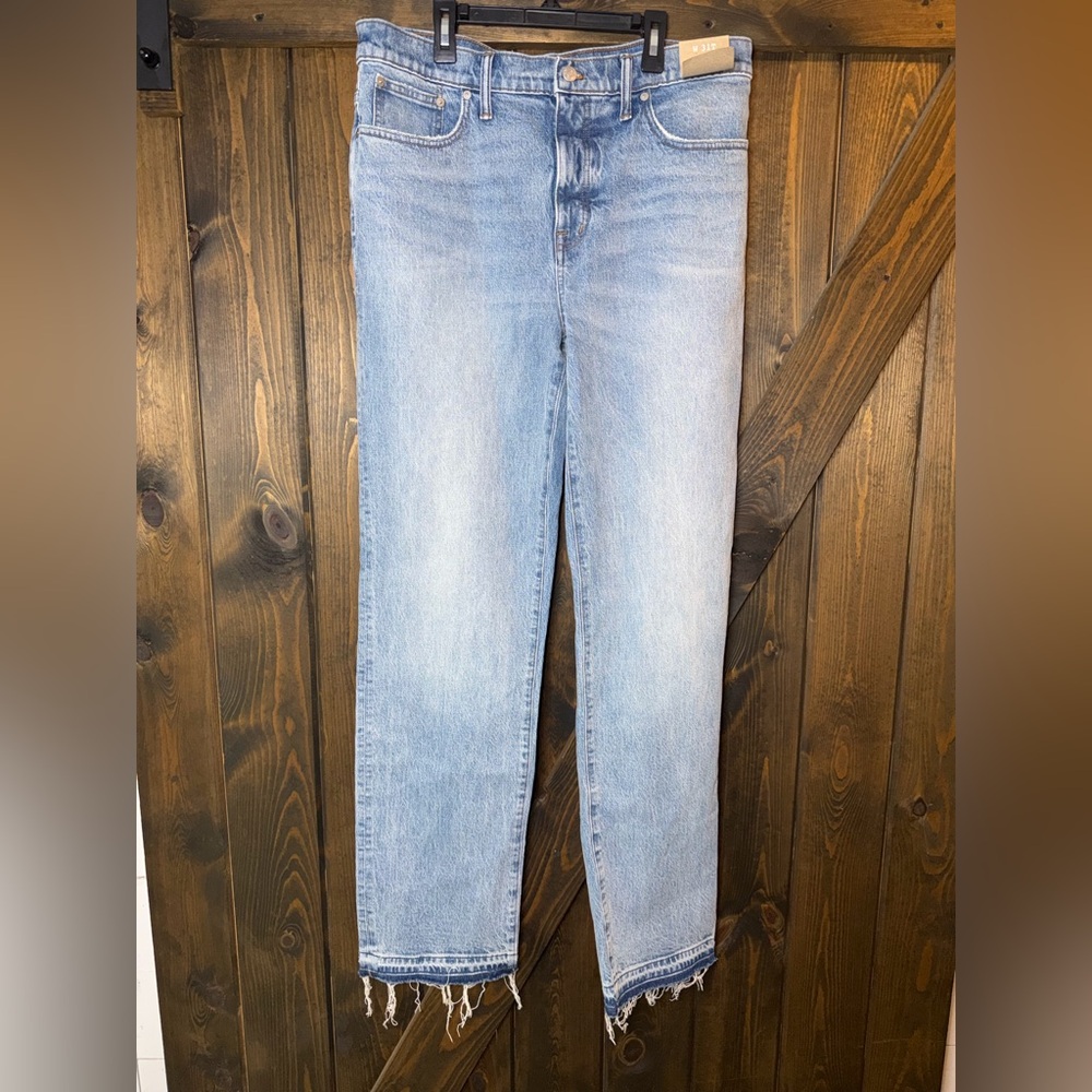 Madewell Women's The '90s Straight Jeans Raw Hem Tall